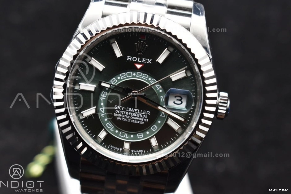 Bracelet 1088 1:1 Green Best SS on Dial FreshLook 904L Sky-Dweller SS Jubilee A 326934 ZF Edition 0325